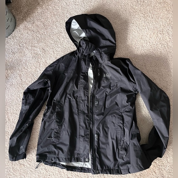 REI Jackets & Coats Rei Coop Womens Black Rain Jacket Poshmark